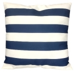 Kissen blau / weiß ca. 45 x 45 cm wasserabweisend